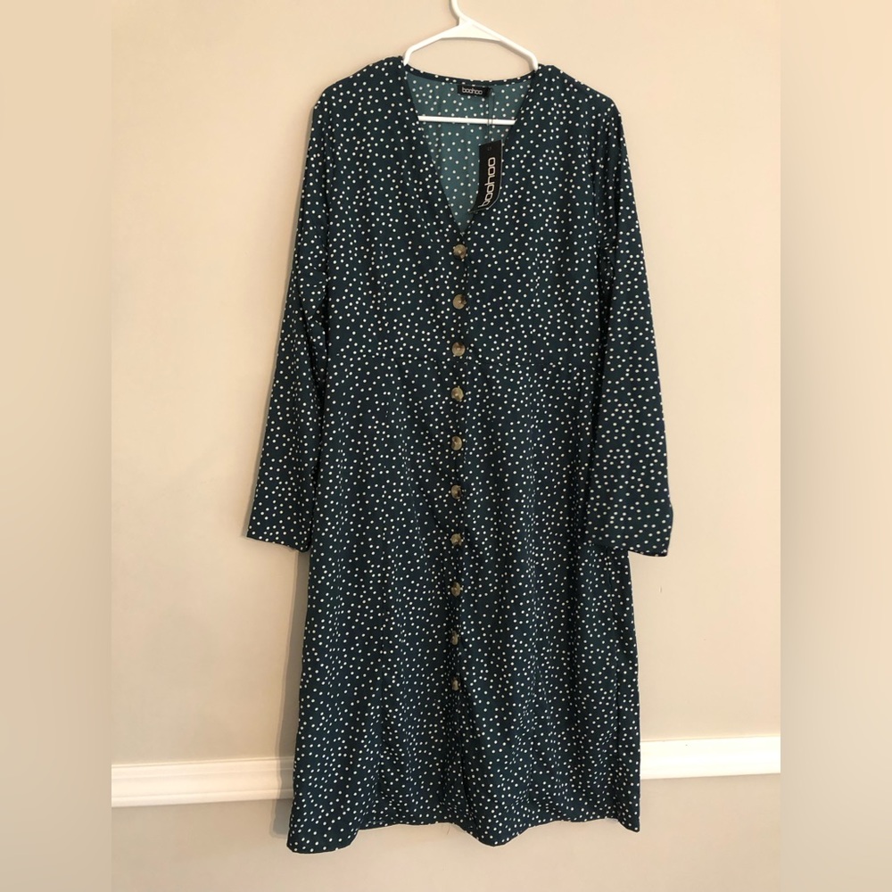 Emerald Green Tea Dress